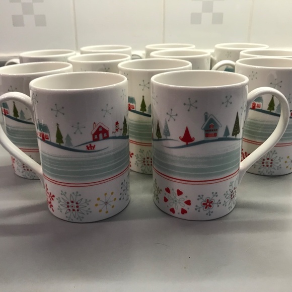 Portmeirion Christmas Wish-patterned Mugs - Picture 2 of 3